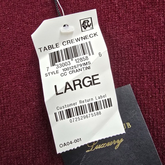 Charter Club Luxury Cashmere Sweater Womens‎ L Red Pullover Long Sleeve READ - Picture 5 of 14